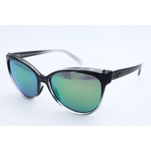 NEW Maui Jim Olu Olu MJ 537-11A Grey Fade MAUI Sunglasses Green Polarized Lenses - Picture 1 of 8